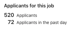 520 applicants