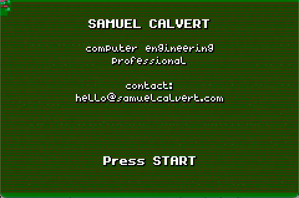 Start screen